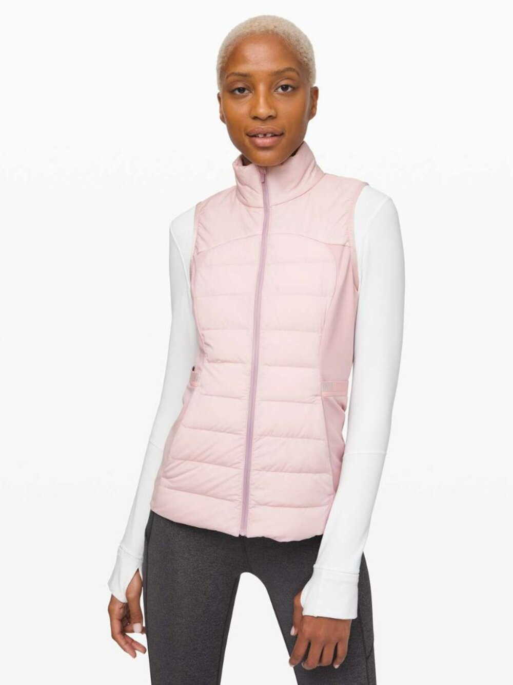 Lululemon Down For It All Vest Pink Size 6 EUC